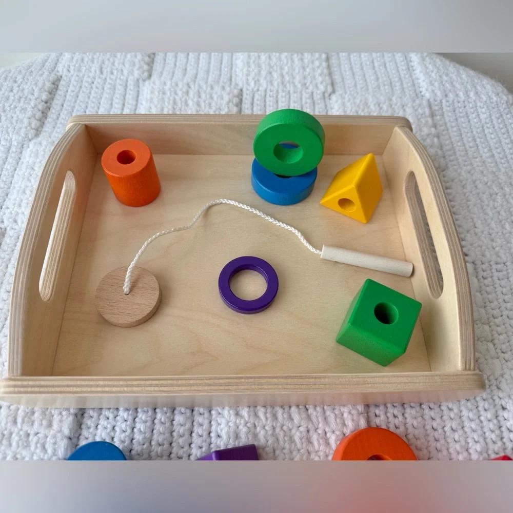 Monti Kids Montessori Lacing Beads Set
